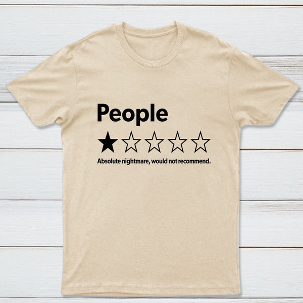 Funny 1-Star Review Graphic T-Shirt