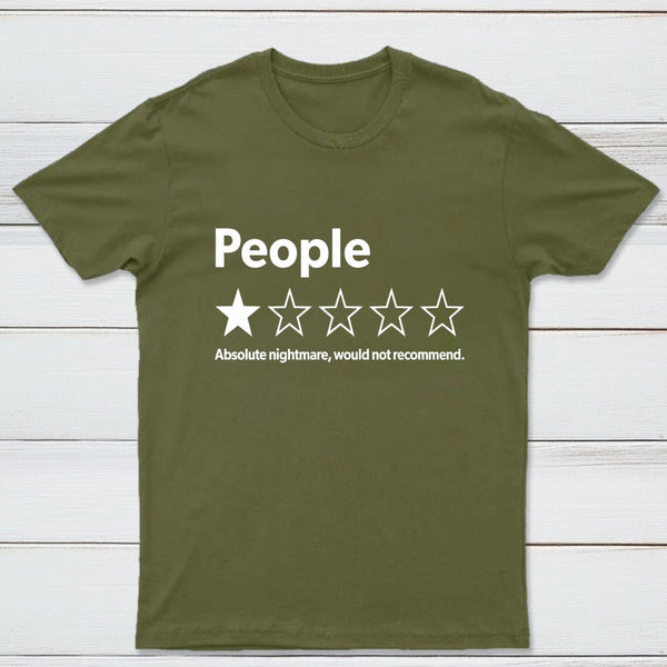 Funny 1-Star Review Graphic T-Shirt