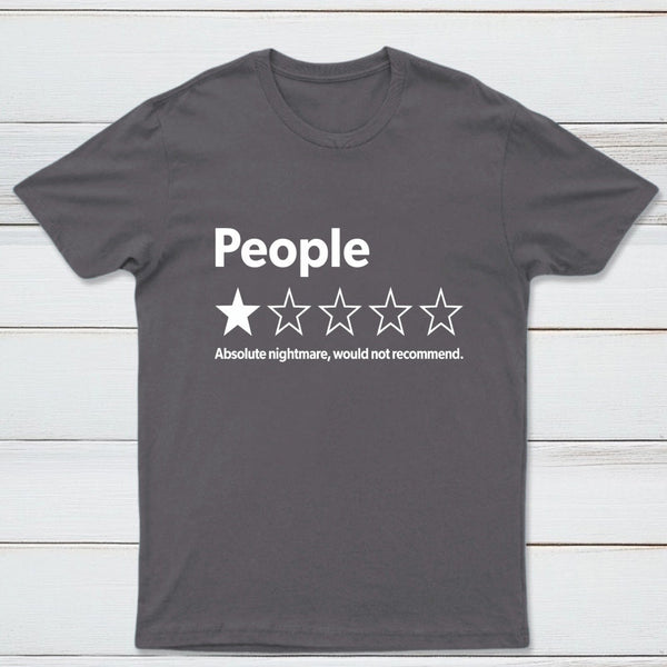 Funny 1-Star Review Graphic T-Shirt