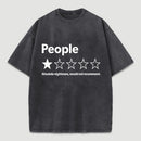 Funny 1-Star Review Graphic Washed T-Shirt