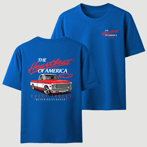 Old School Legend Tee Red Chevy Never Outclassed T-Shirt