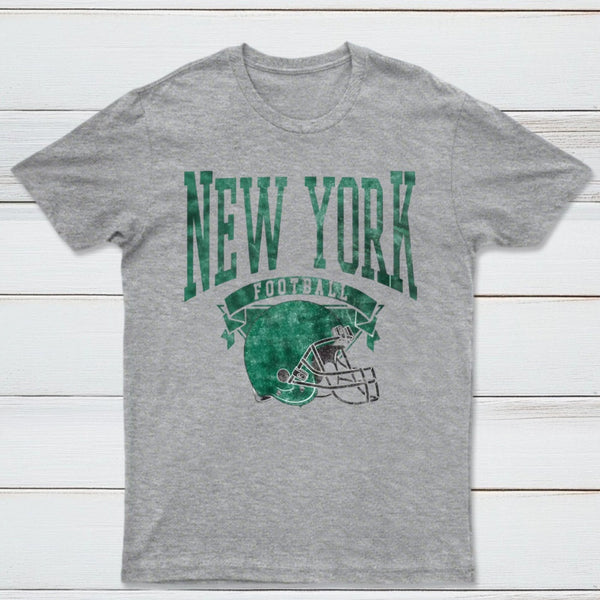 Vintage Football Hometown Team Print T-Shirt