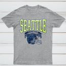 Vintage Football Hometown Team Print T-Shirt