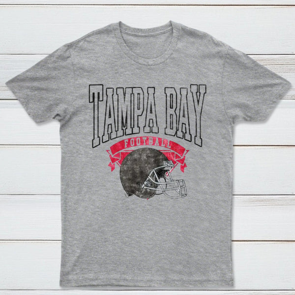 Vintage Football Hometown Team Print T-Shirt