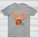 Vintage Football Hometown Team Print T-Shirt