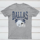 Vintage Football Hometown Team Print T-Shirt