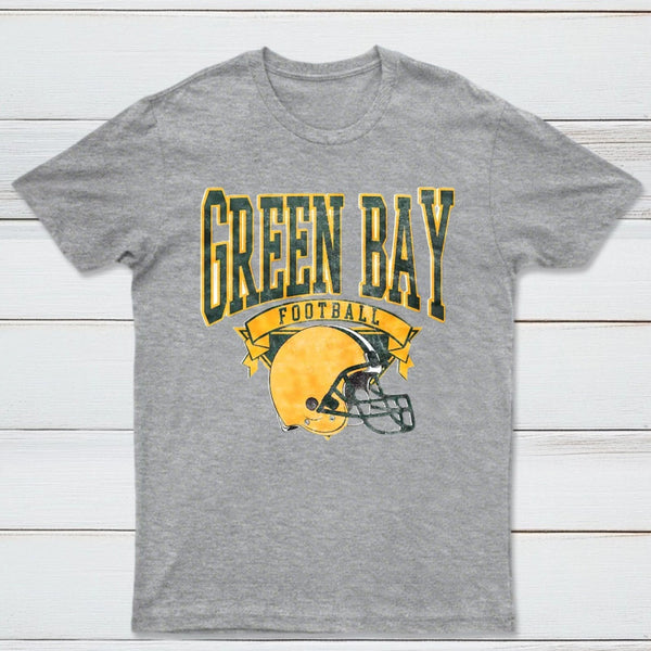 Vintage Football Hometown Team Print T-Shirt