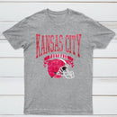 Vintage Football Hometown Team Print T-Shirt