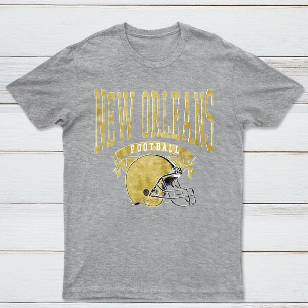 Vintage Football Hometown Team Print T-Shirt