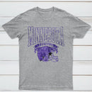 Vintage Football Hometown Team Print T-Shirt