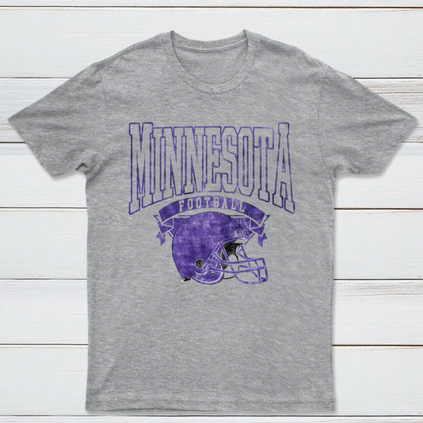 Vintage Football Hometown Team Print T-Shirt