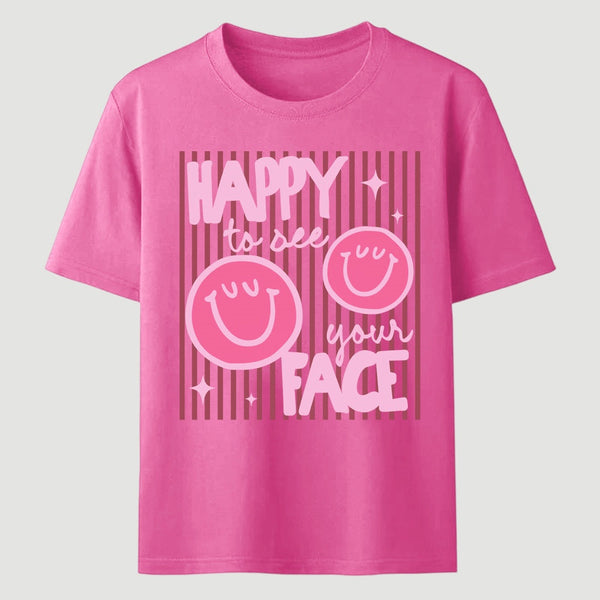 Happy to See Your Face Teacher Back to School Gift T-Shirt