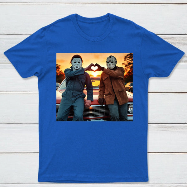 Vintage Michael Myers Halloween Heart Hands T-Shirt