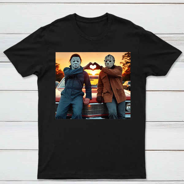 Vintage Michael Myers Halloween Heart Hands T-Shirt