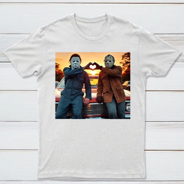Vintage Michael Myers Halloween Heart Hands T-Shirt