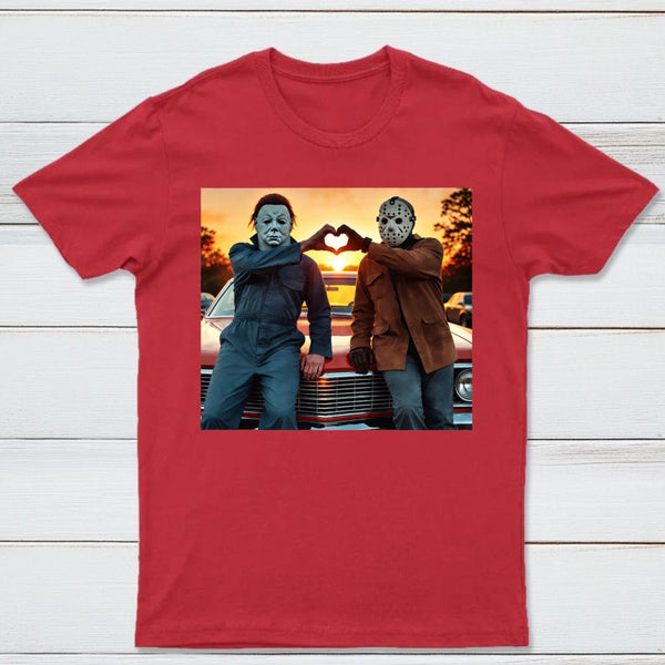 Vintage Michael Myers Halloween Heart Hands T-Shirt