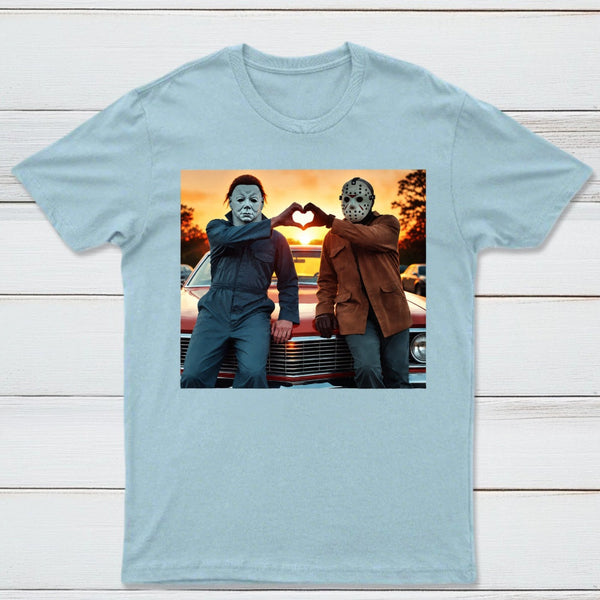 Vintage Michael Myers Halloween Heart Hands T-Shirt