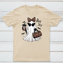 Boo-Jee Leopard Ghost Funny Fall Halloween T-Shirt