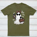 Boo-Jee Leopard Ghost Funny Fall Halloween T-Shirt