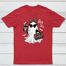 Boo-Jee Leopard Ghost Funny Fall Halloween T-Shirt