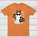 Boo-Jee Leopard Ghost Funny Fall Halloween T-Shirt