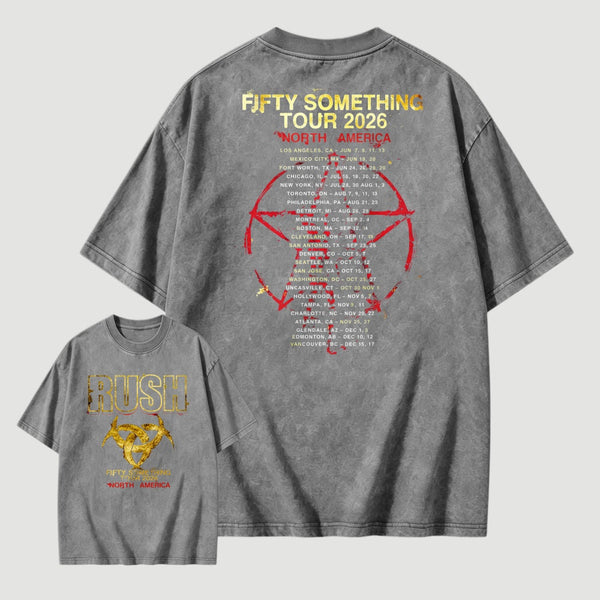 Rush Fifty Something Tour 2026 Washed T-Shirt