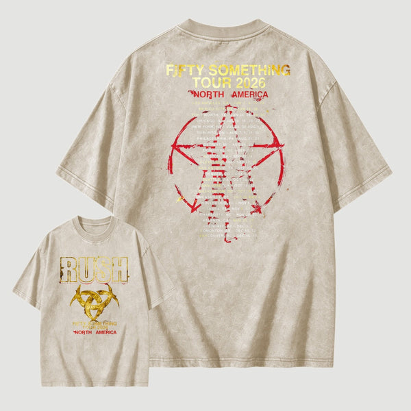 Rush Fifty Something Tour 2026 Washed T-Shirt
