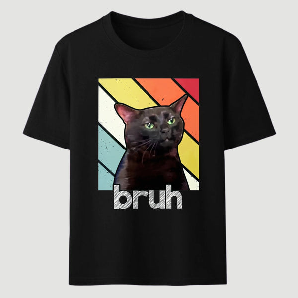 Fun Brother And Cat Emoji Patterns T-Shirt