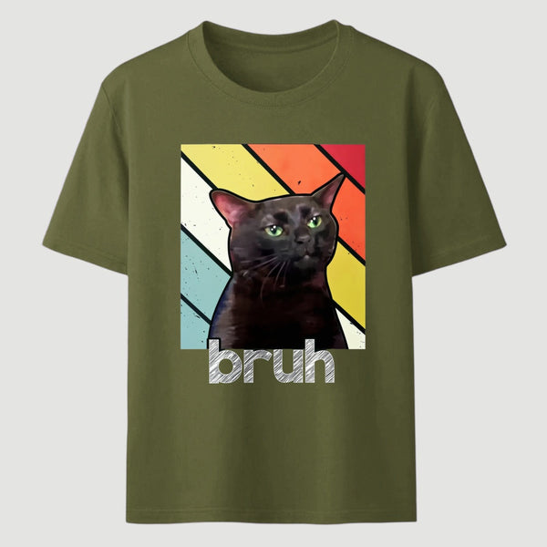 Fun Brother And Cat Emoji Patterns T-Shirt