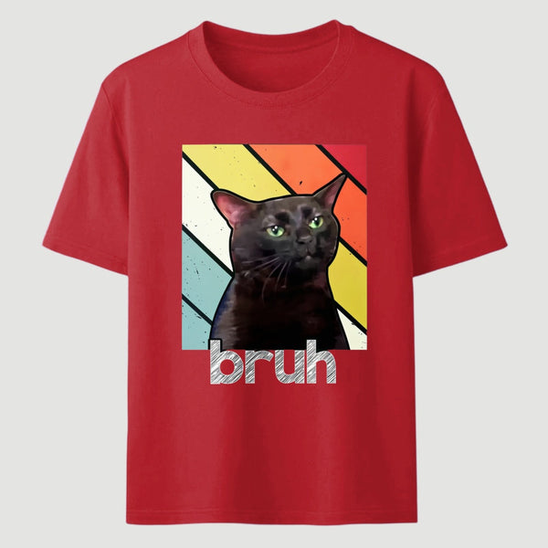 Fun Brother And Cat Emoji Patterns T-Shirt