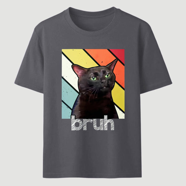 Fun Brother And Cat Emoji Patterns T-Shirt