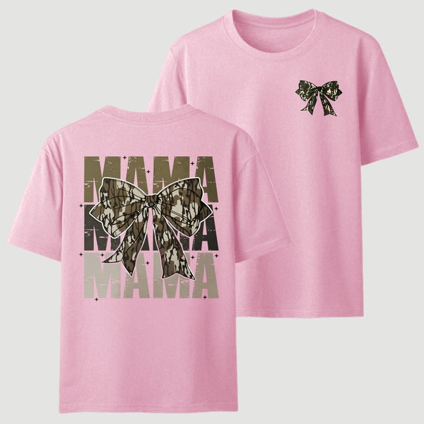 Mama Camo Coquette Bow T-Shirt