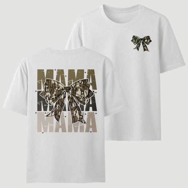 Mama Camo Coquette Bow T-Shirt