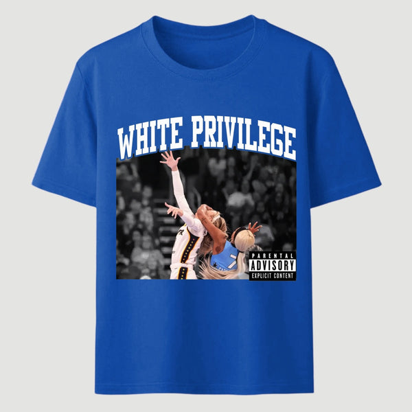 White Privilege Graphic Funny Basketball Meme T-Shirt