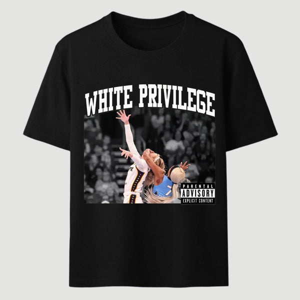 White Privilege Graphic Funny Basketball Meme T-Shirt
