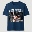 White Privilege Graphic Funny Basketball Meme T-Shirt