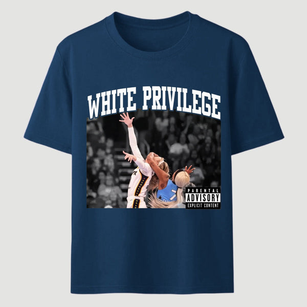 White Privilege Graphic Funny Basketball Meme T-Shirt