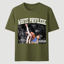 White Privilege Graphic Funny Basketball Meme T-Shirt