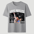 White Privilege Graphic Funny Basketball Meme T-Shirt