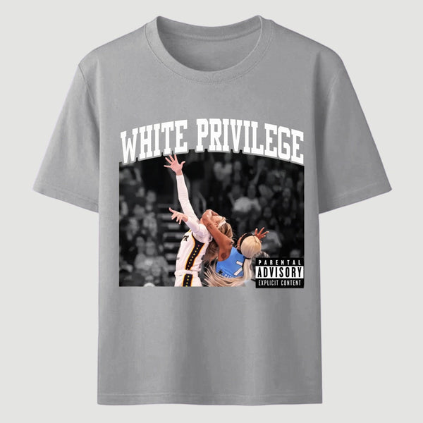 White Privilege Graphic Funny Basketball Meme T-Shirt