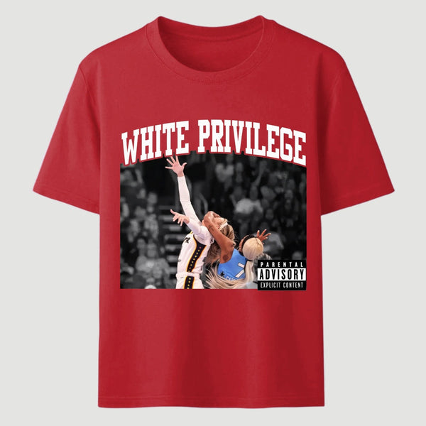 White Privilege Graphic Funny Basketball Meme T-Shirt