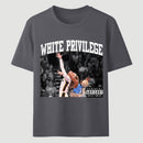 White Privilege Graphic Funny Basketball Meme T-Shirt