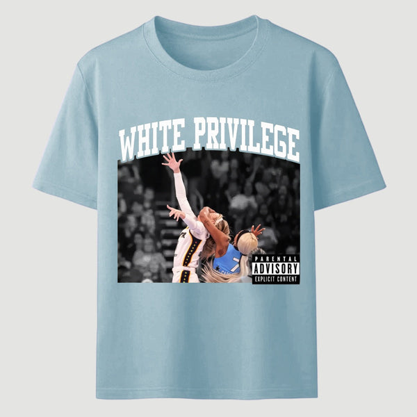 White Privilege Graphic Funny Basketball Meme T-Shirt