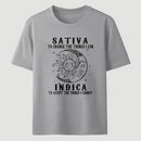 Sativa Indica Graphic Streetwear T-Shirt