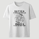 Sativa Indica Graphic Streetwear T-Shirt