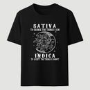 Sativa Indica Graphic Streetwear T-Shirt