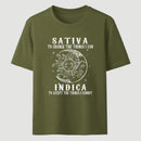 Sativa Indica Graphic Streetwear T-Shirt