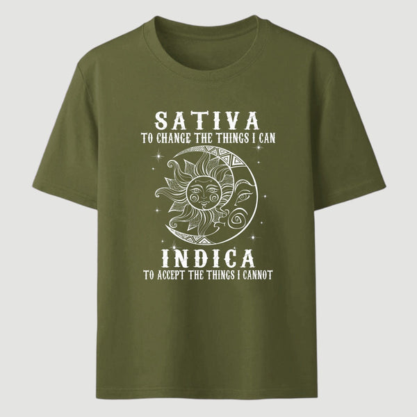 Sativa Indica Graphic Streetwear T-Shirt