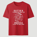 Sativa Indica Graphic Streetwear T-Shirt