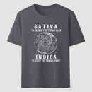 Sativa Indica Graphic Streetwear T-Shirt